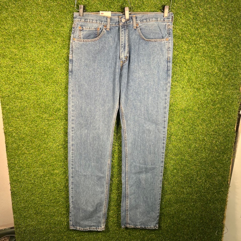 Levis 505 Regular Fit Straight Leg Blue Denim Jeans Mens‎ 34x34 00505-4891 NEW